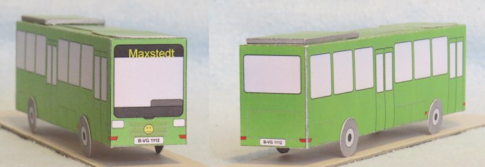 Bastelbogen 341c ein großer Bus 341c