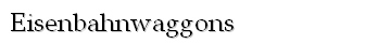 Waggons