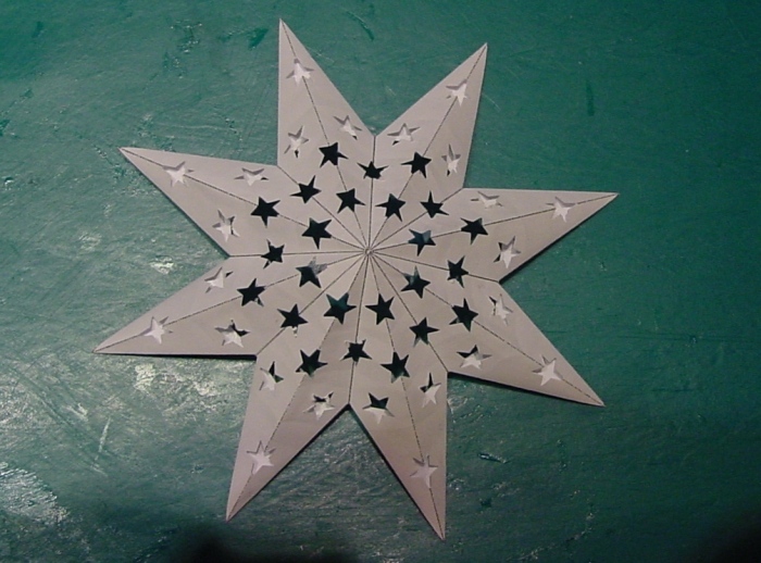 Stern zusammengeklebt